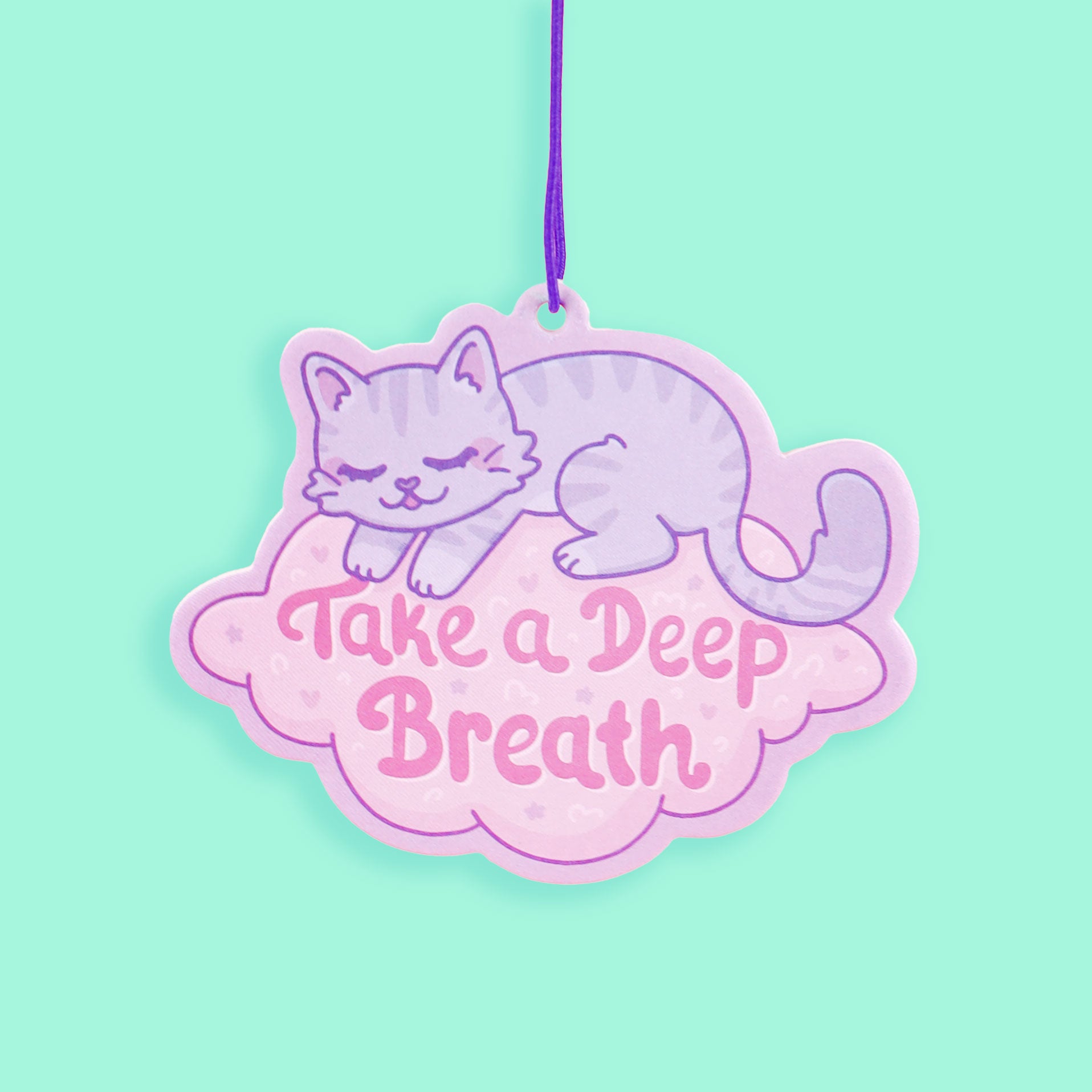 Take a Deep Breath Kitty Vanilla Scented Air Freshener