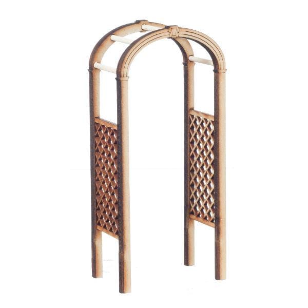 Wooden Dollhouse Miniature Arbor Gate