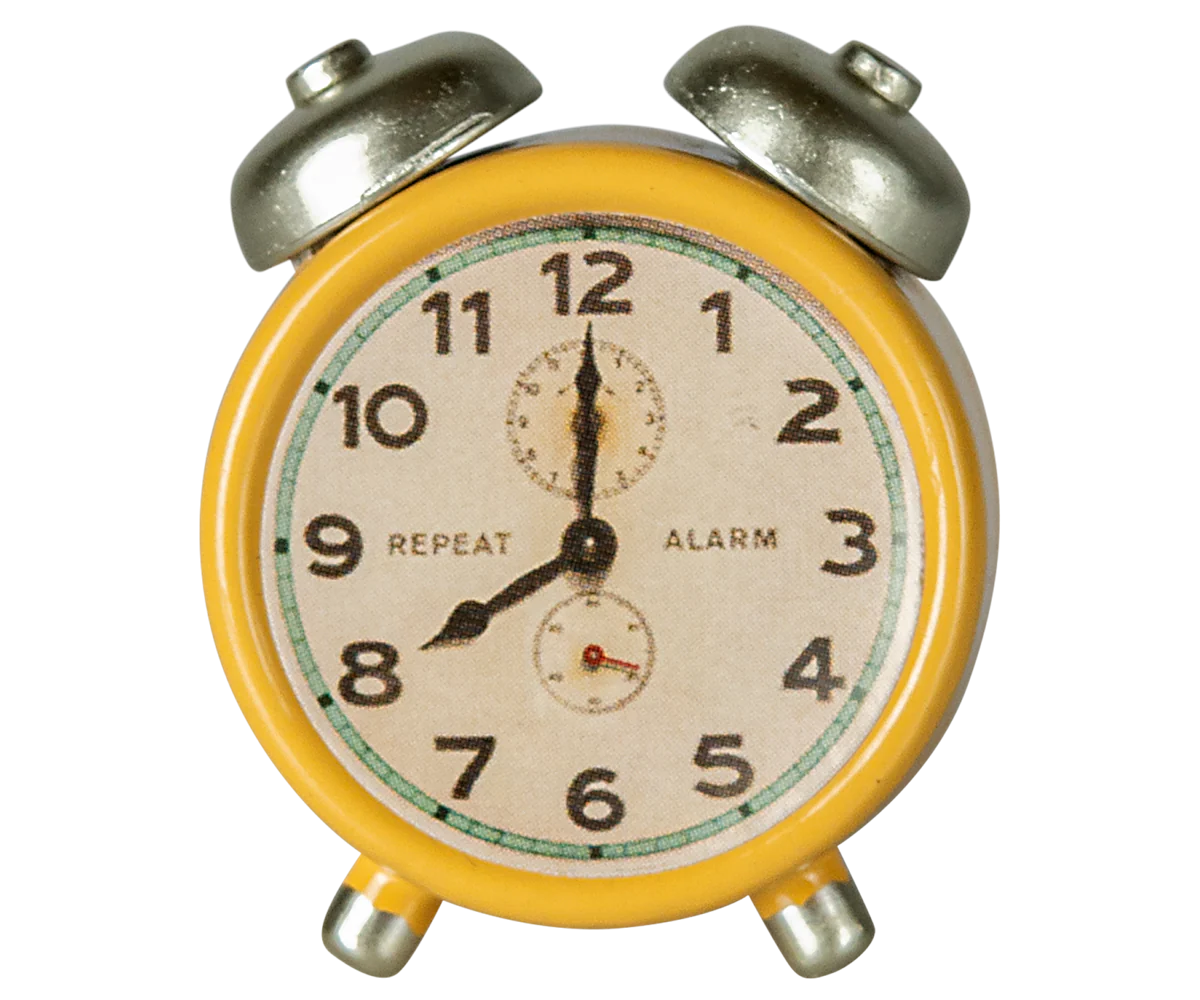 Maileg Alarm Clock Mouse - Yellow