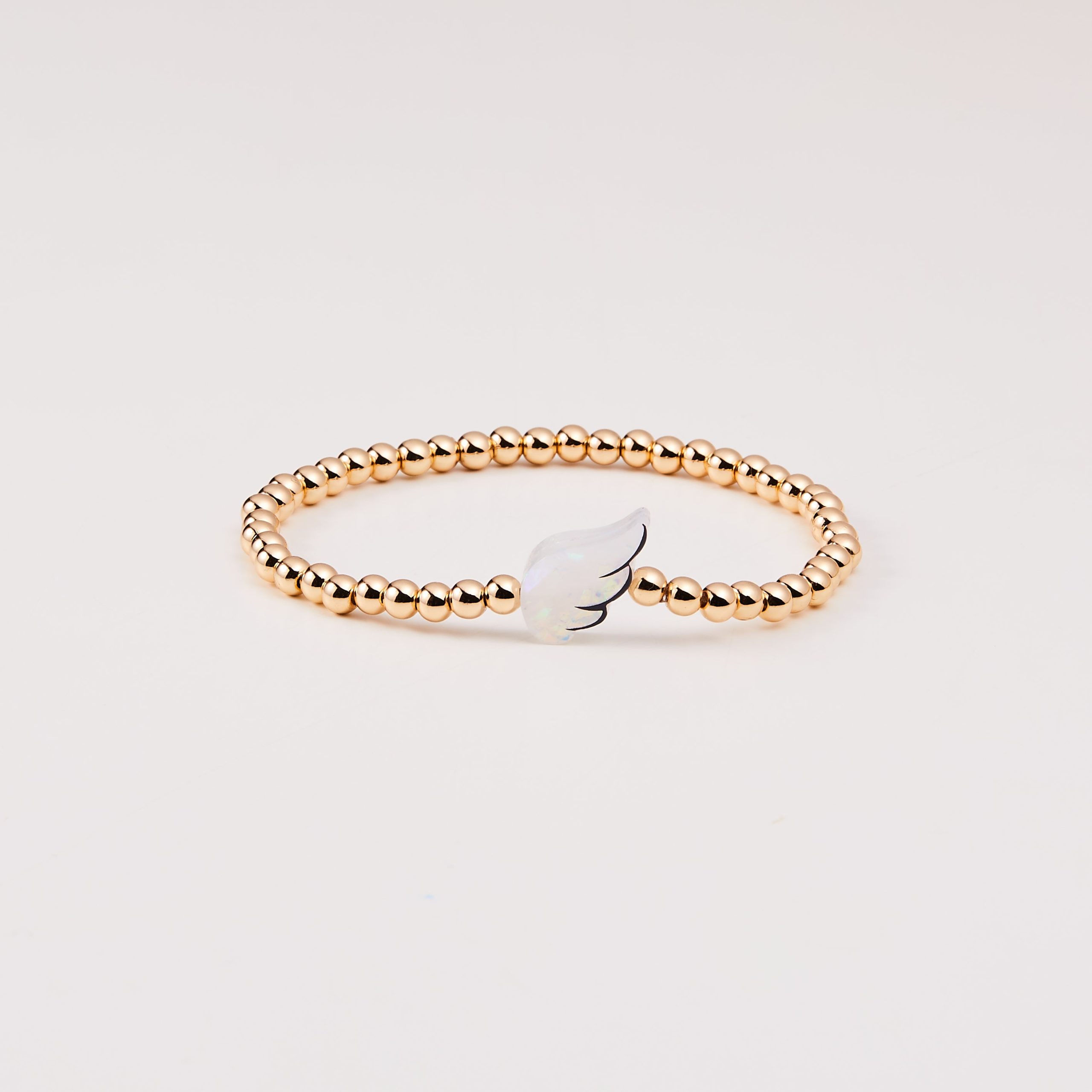 Holy Water Guardian Angel Bracelet in Gold