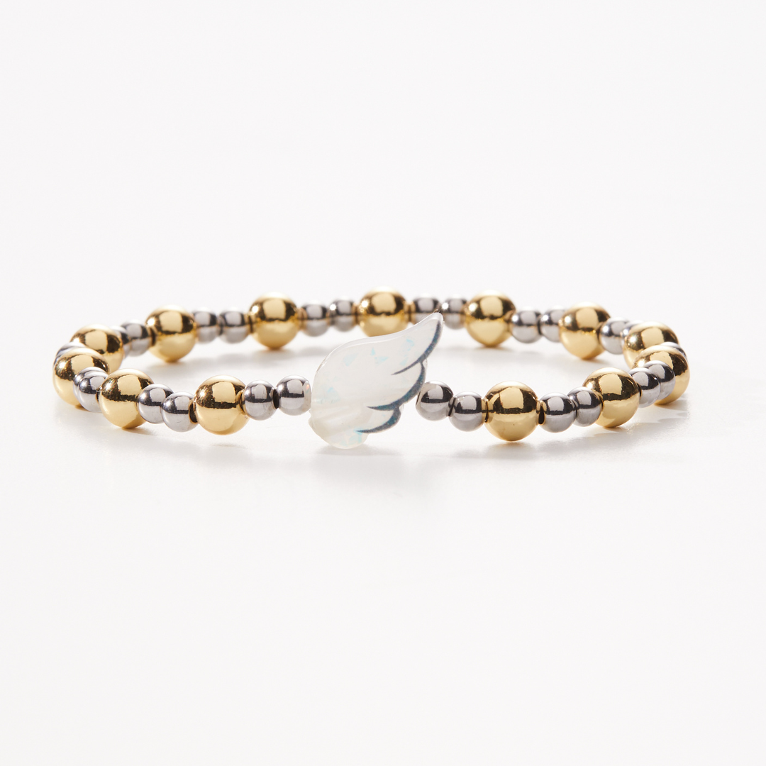 Holy Water Two-Tone Guardian Angel Bracelet