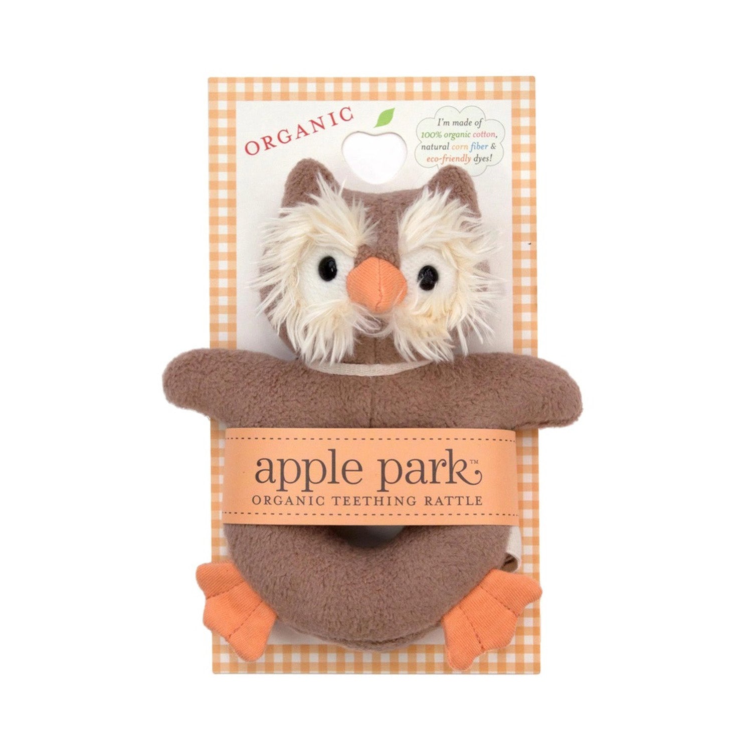 Apple Park Soft Teething Rattle
