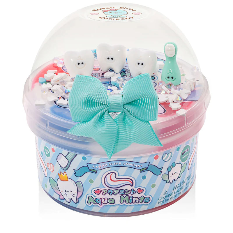 Aqua Minto Glossy Clear Slime