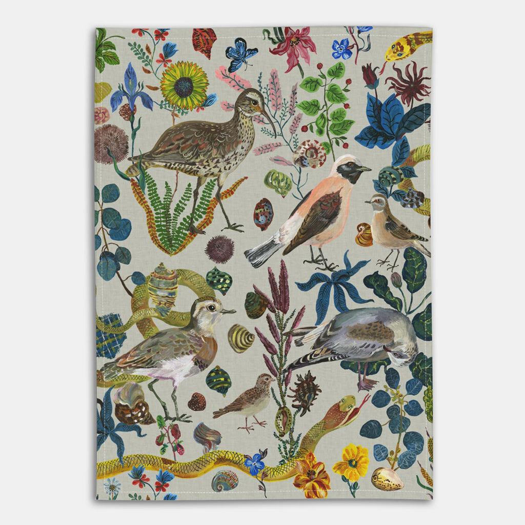 Birds in The Dunes Tea Towel Natalie Lete