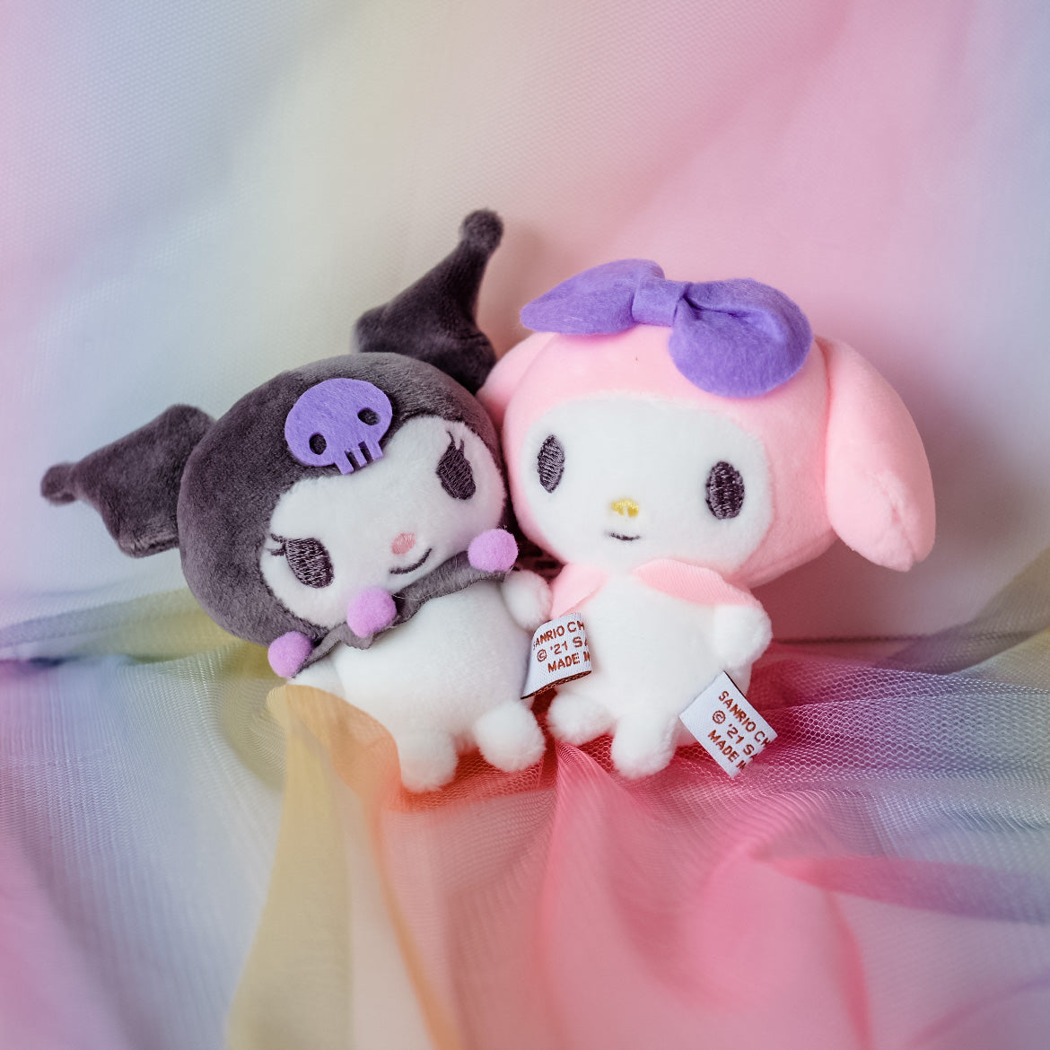My Melody Kuromi Pair Magnetic Mascot Plushie