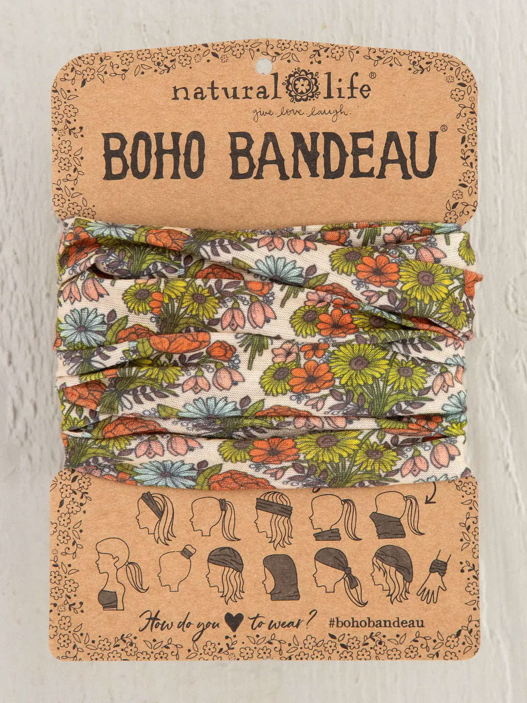 Boho Bandeau Retro Cream Daisies