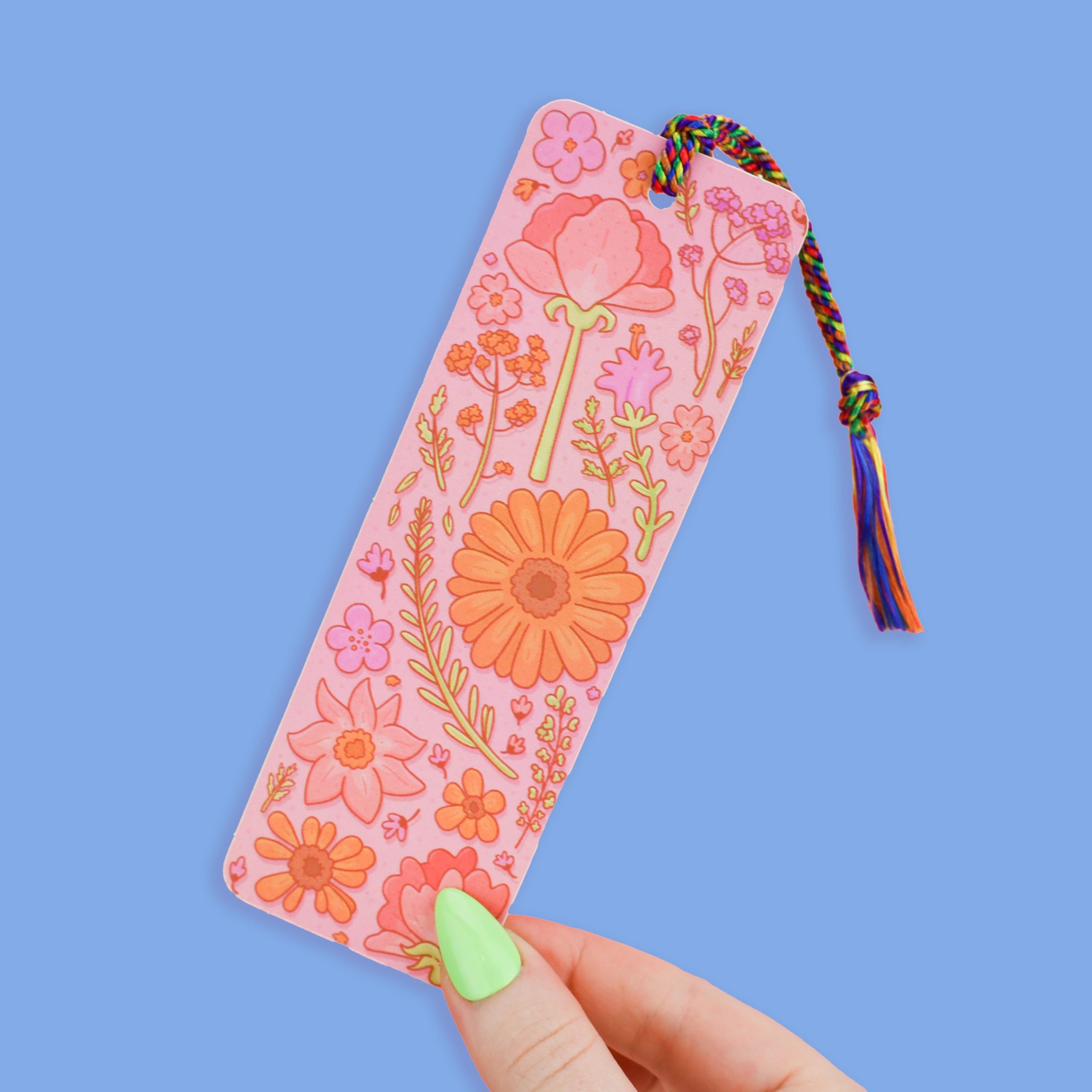 Vintage Pressed Flowers Bookmark