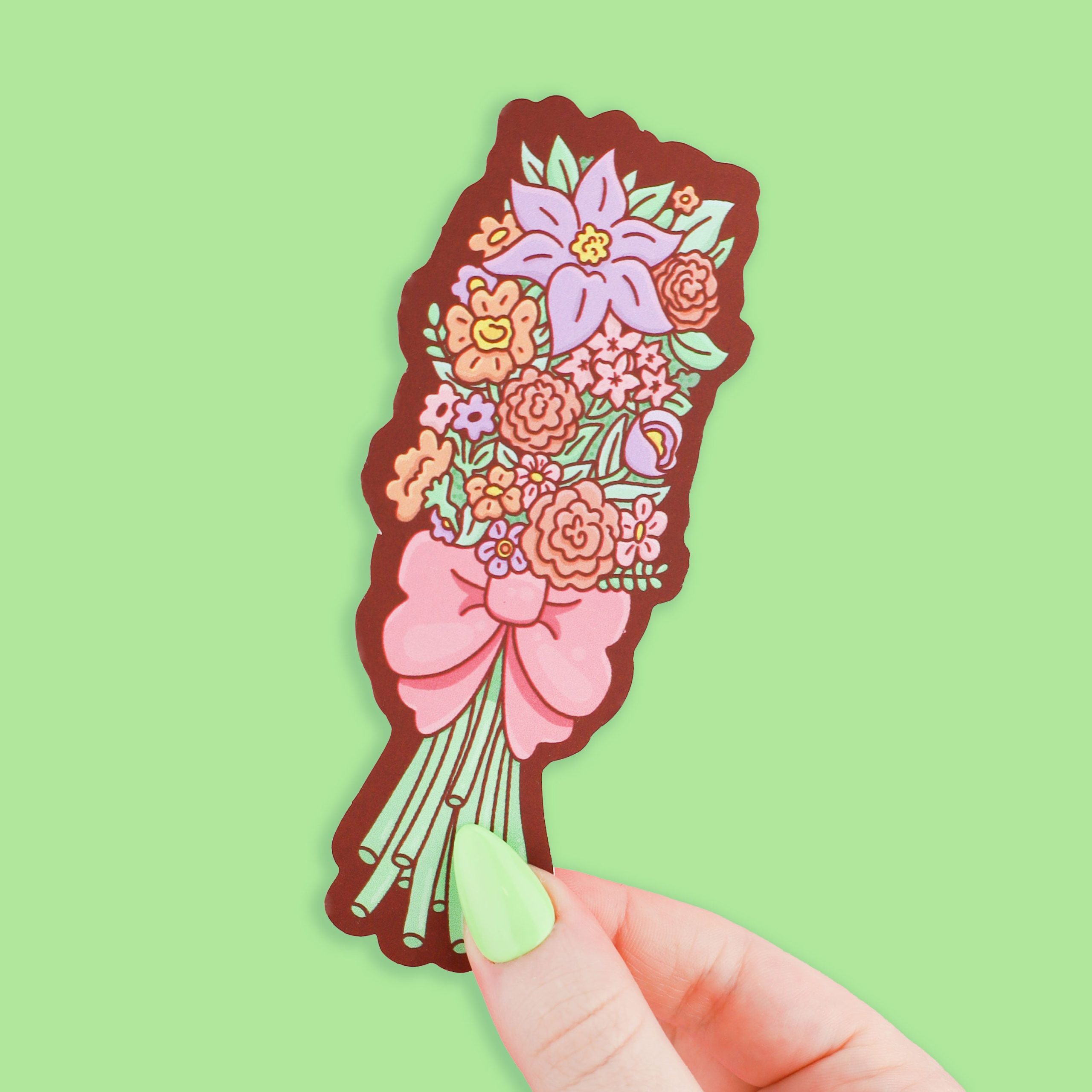 Flower Bouquet Bookmark