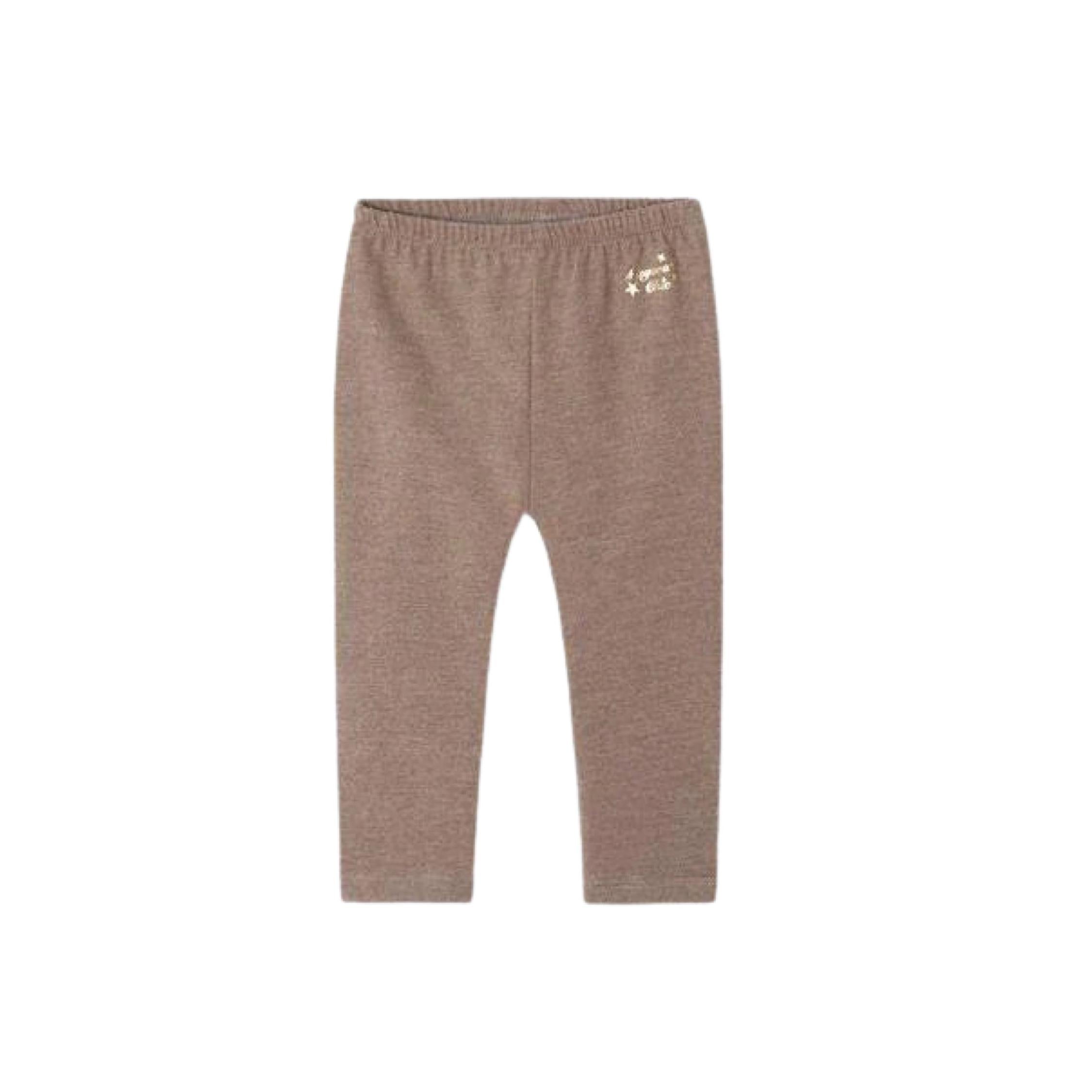 Baby Girl Basic Latte Leggings