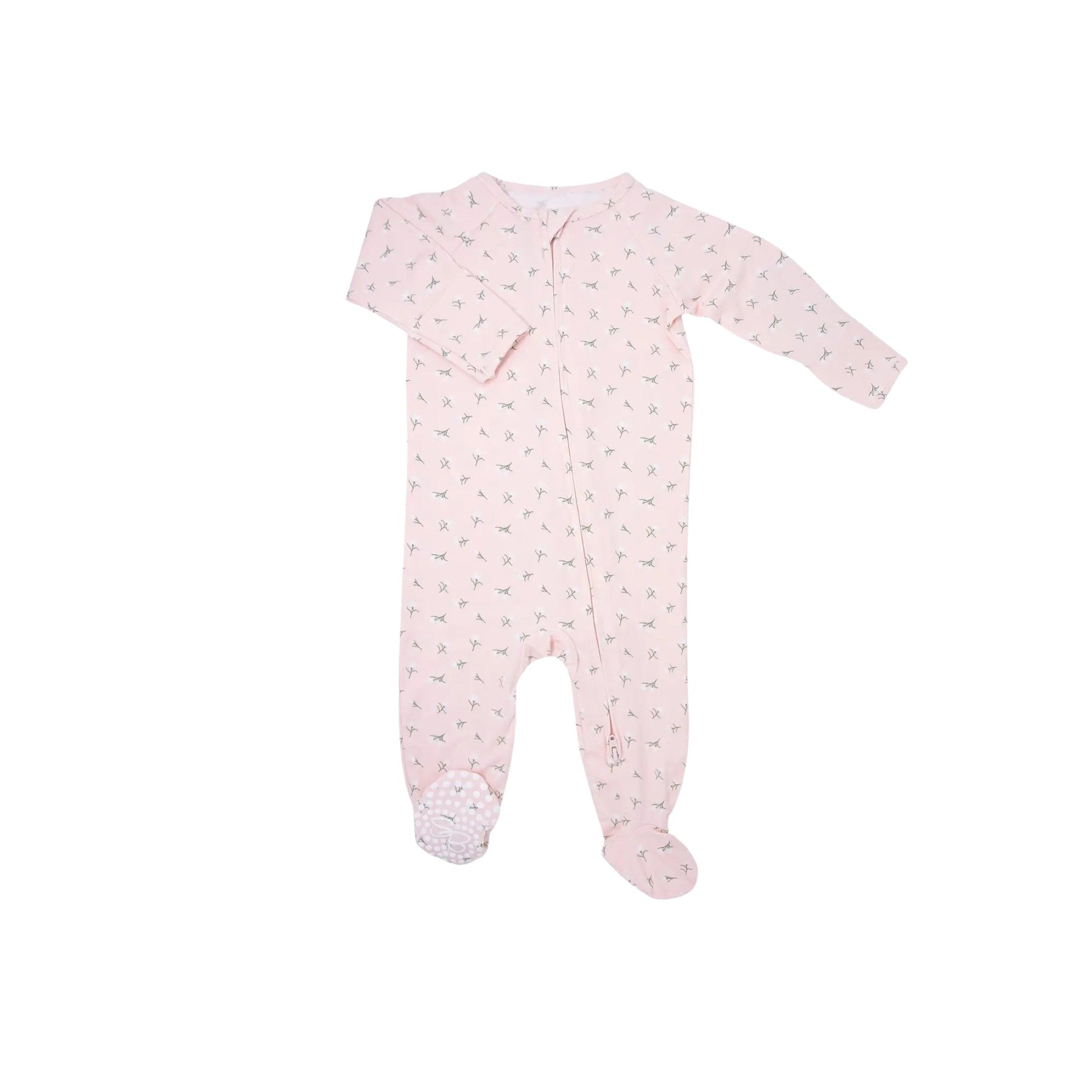 Baby’s Breath Print Footie