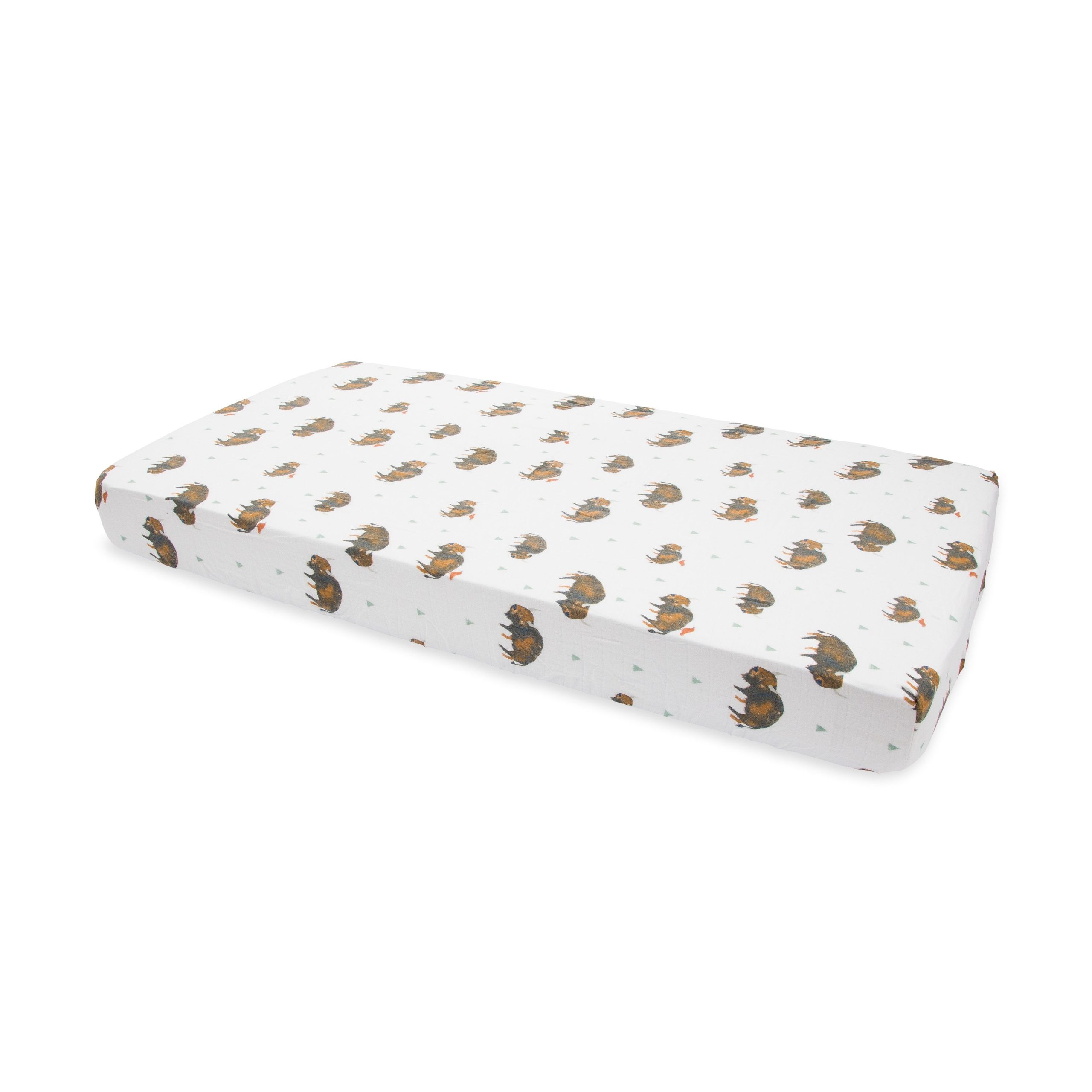 Bison Cotton Muslin Crib Sheet