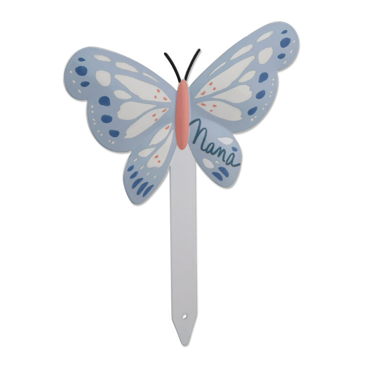 Nana Blue Butterfly Garden Stake, 6.5"