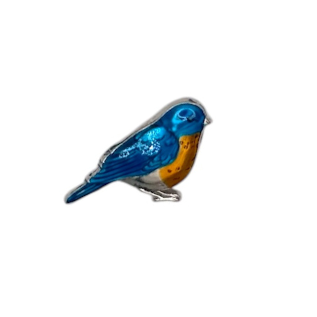 Bluebird Good Luck Pin