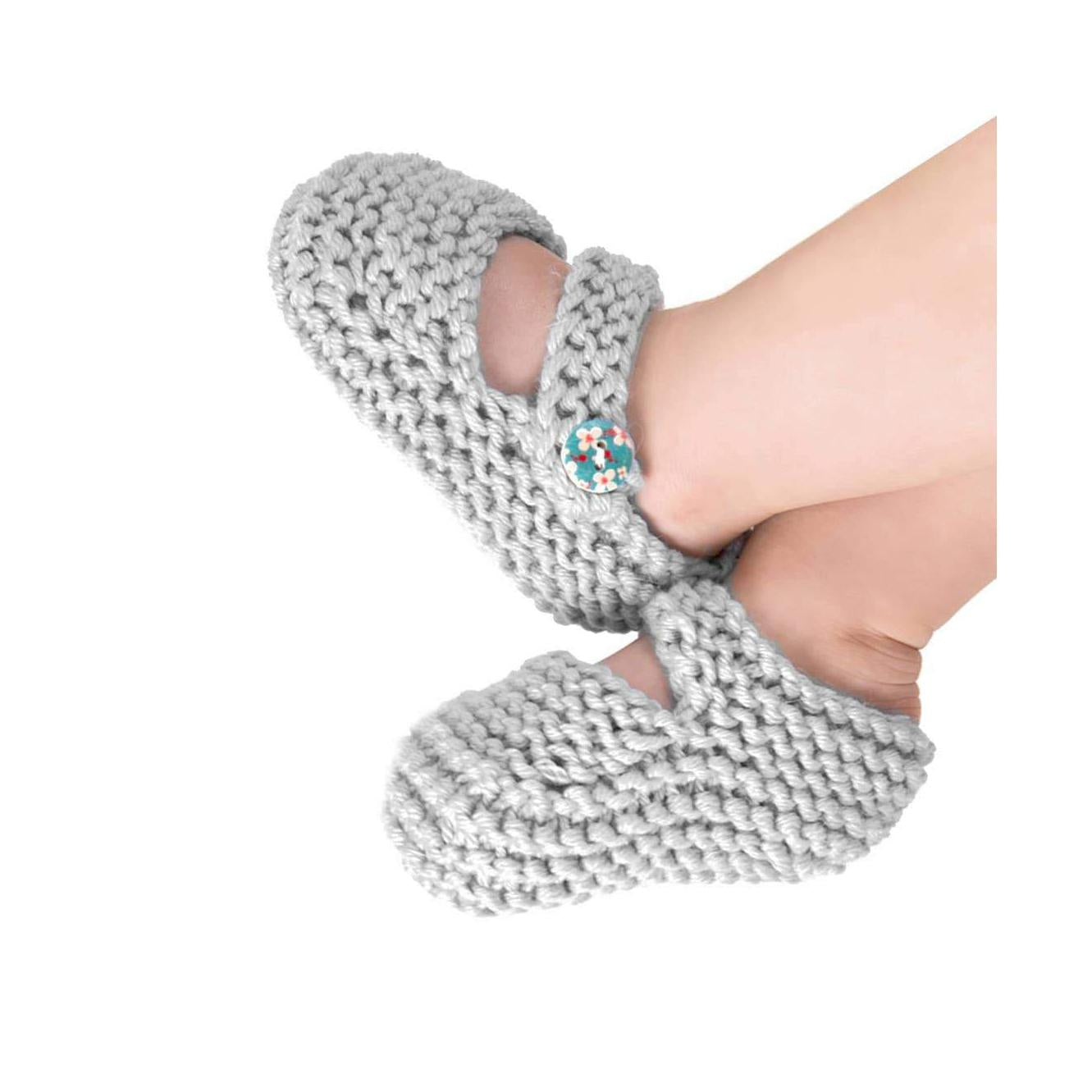 Bonny Bootie Knitting Kit-Dove Grey