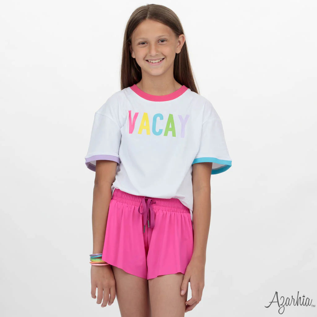 Magenta Butterfly Flowy Shorts