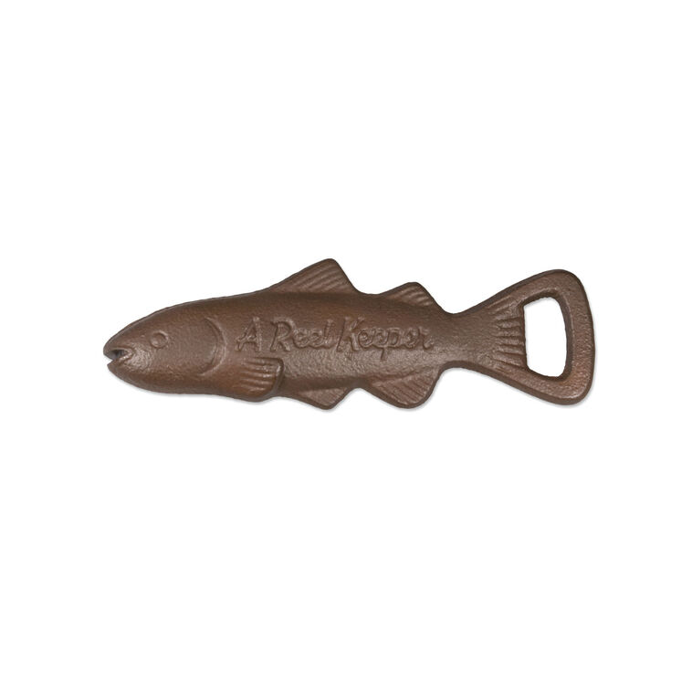A Reel Keeper Metal Fish Bottle Opener