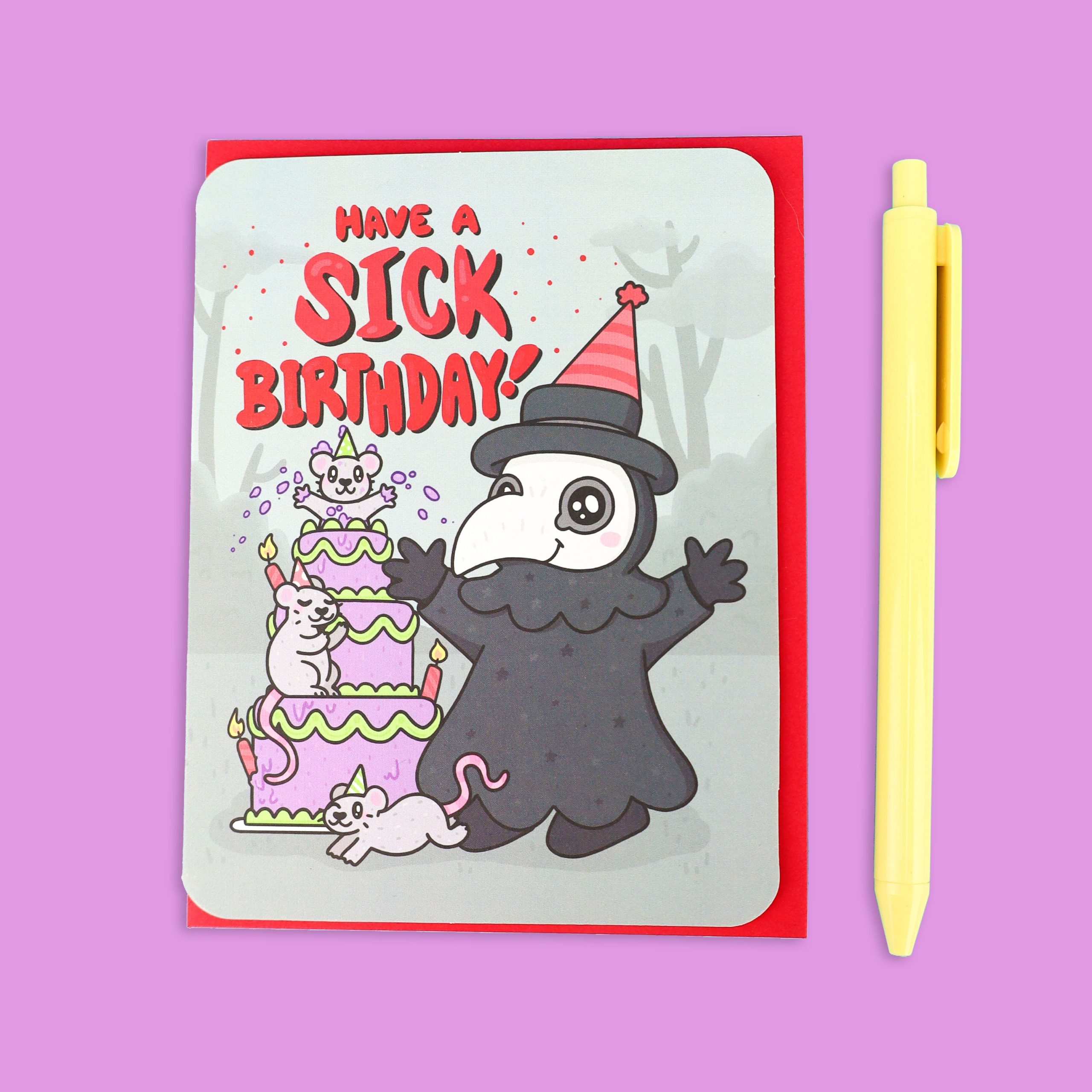 Have a Sick Birthday Plague Doctor Birthday Card