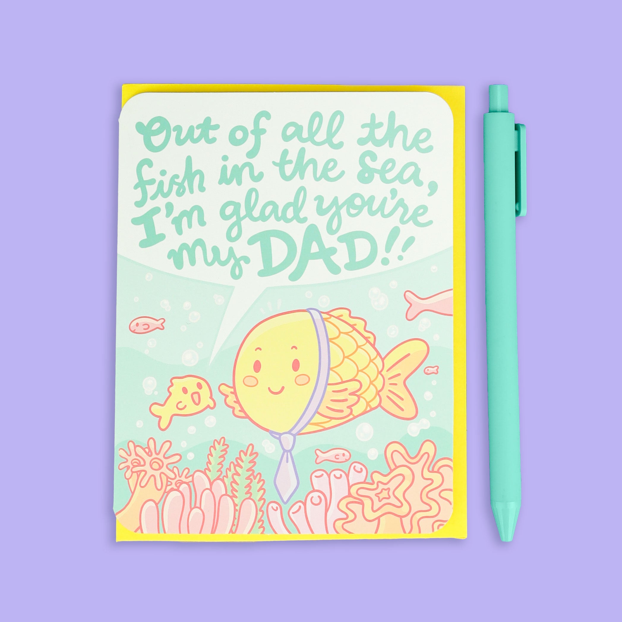 Glad You’re My Dad Fish Father's Day Card