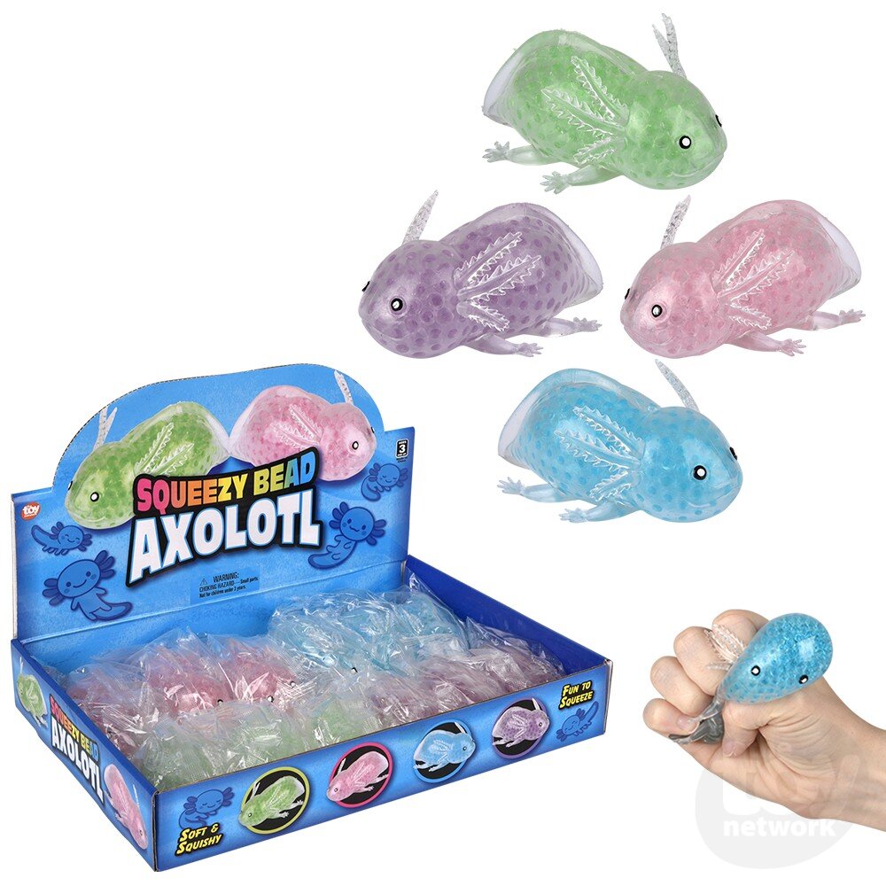 3.5" Squeezy Bead Axolotl