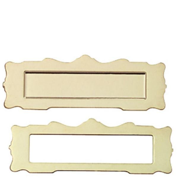 Gold Dollhouse Miniature Mail Slot
