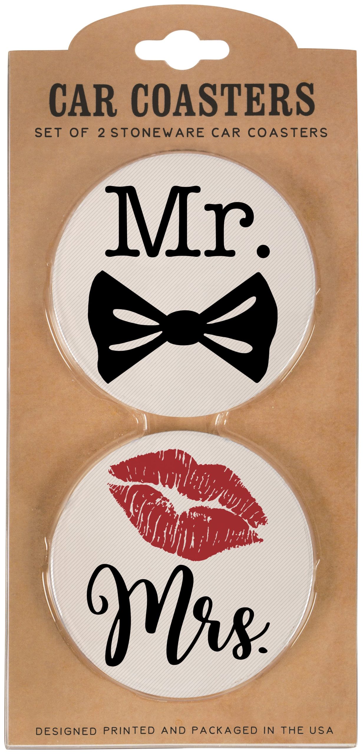 Mr. & Mrs. Car Coaster Set