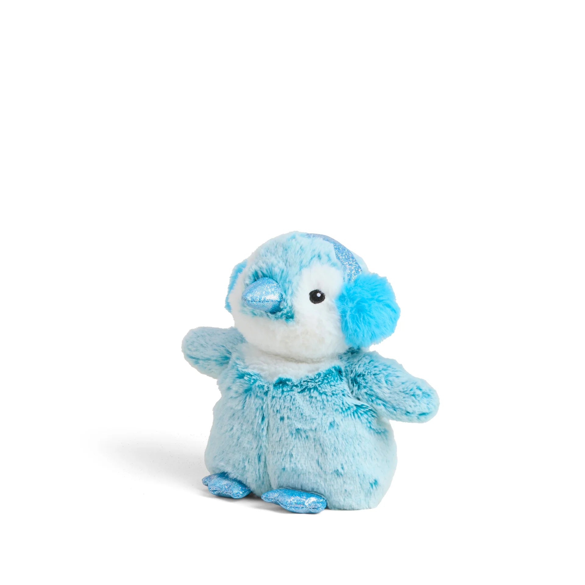 Blue Winter Penguin Warmies® Junior
