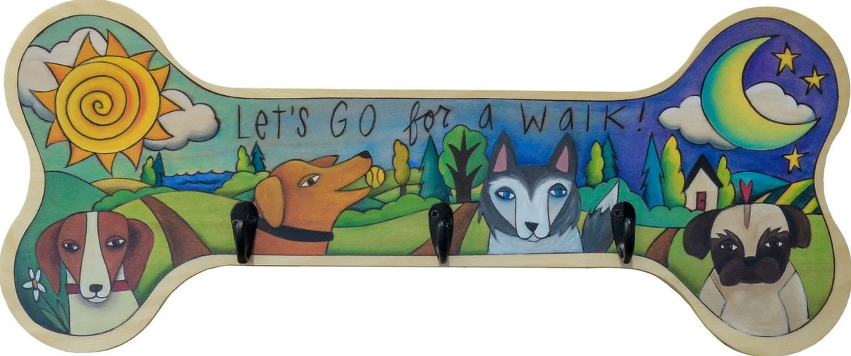Walk This Way Dog Leash Rack