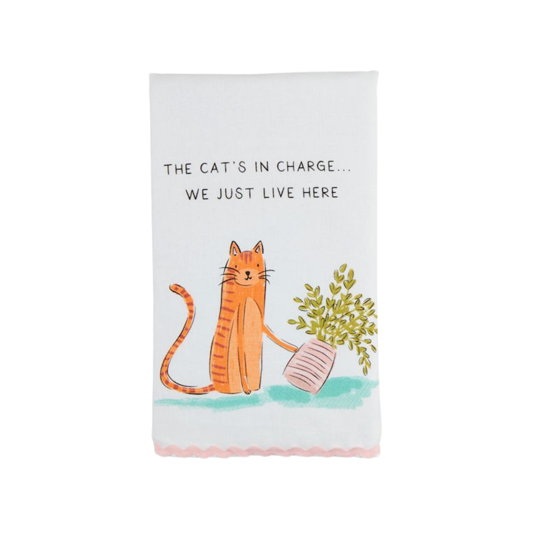 Cat's in Charge Ric Rac Towel