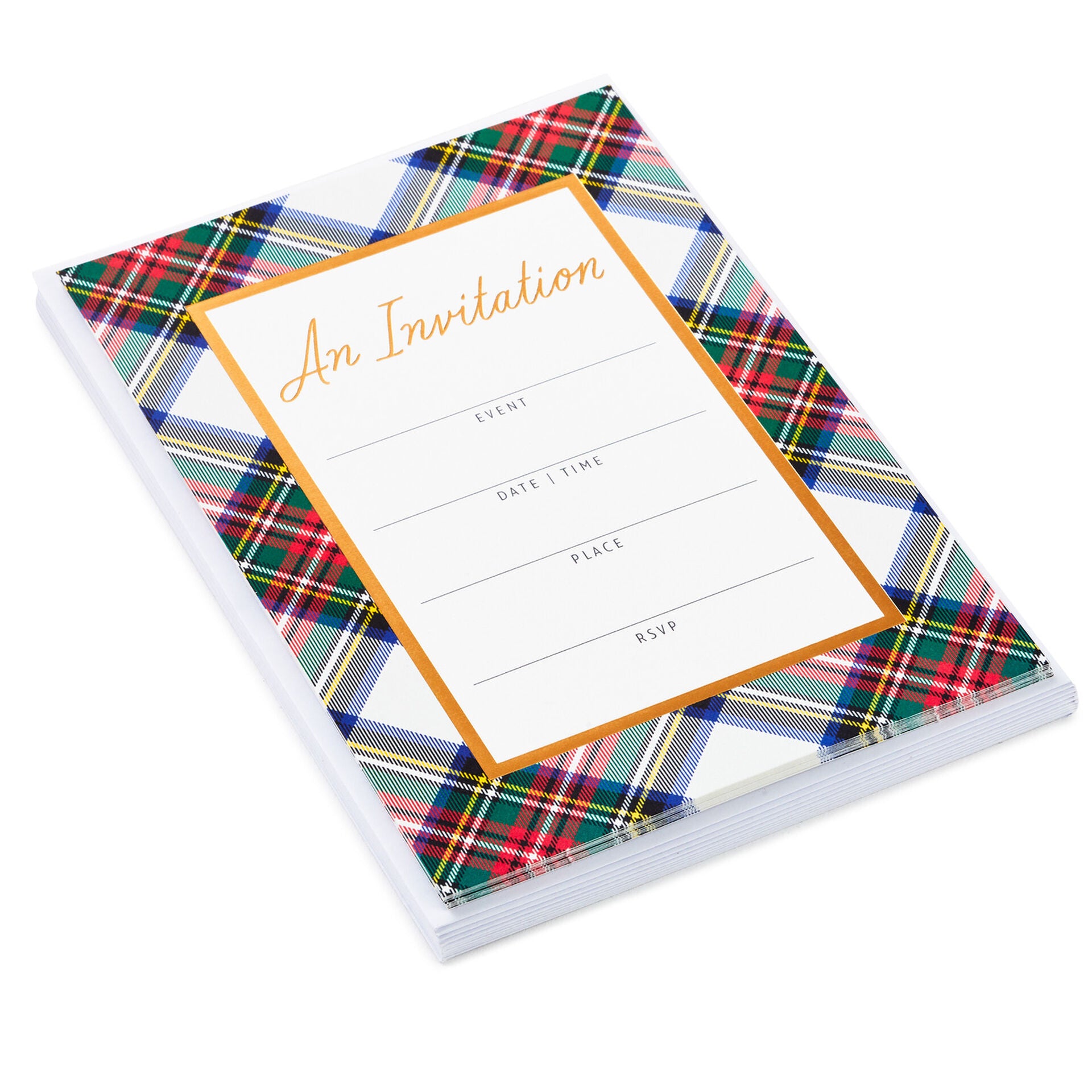 Classic Plaid Invitations
