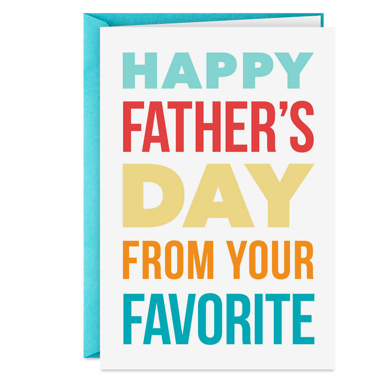 From Your Favorite Funny Father's Day Card for Dad