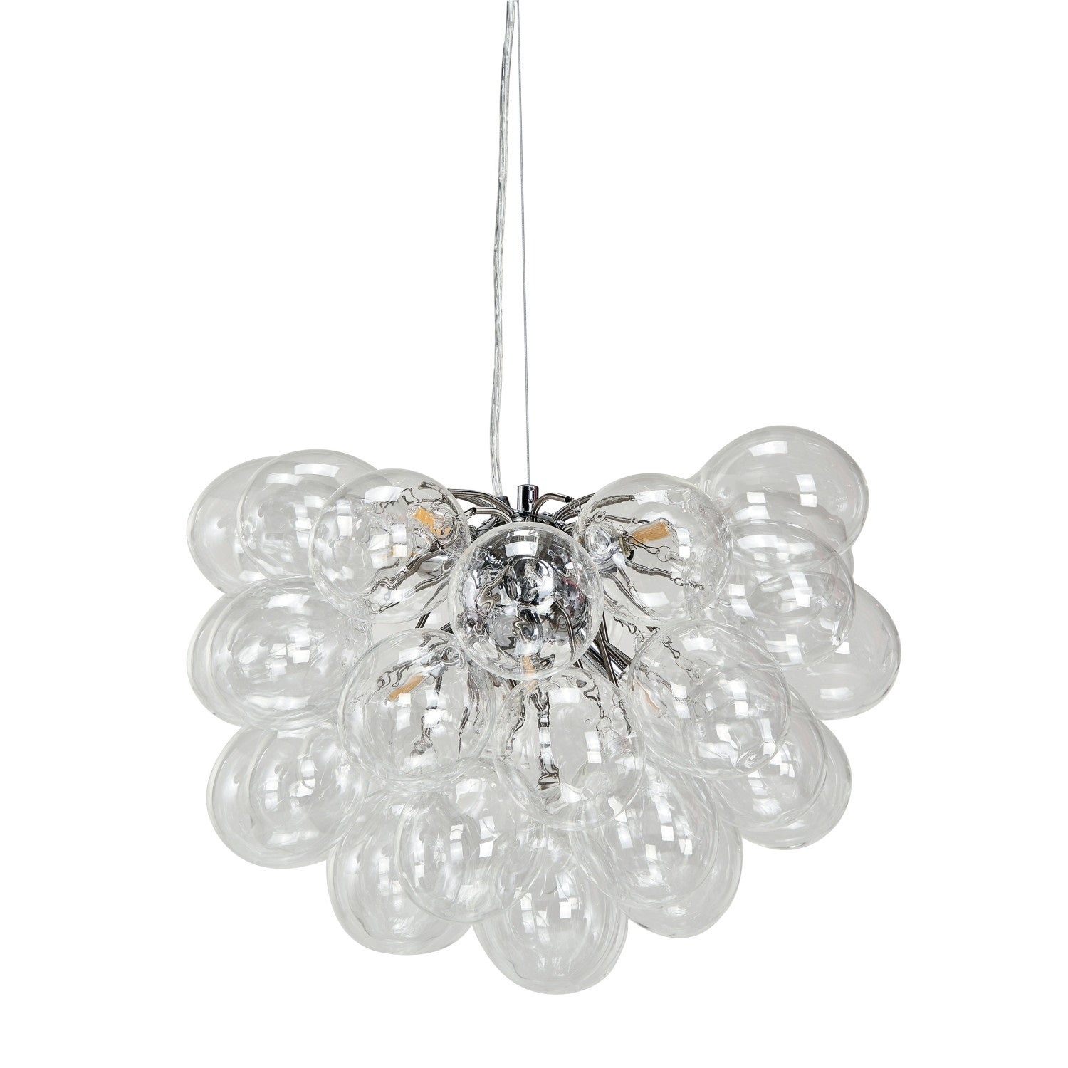 Glass & Metal Bubble Pendant