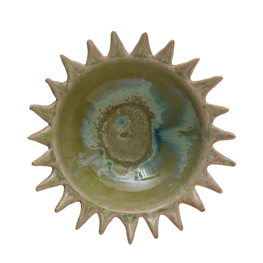 Stoneware Sunburst Bowl