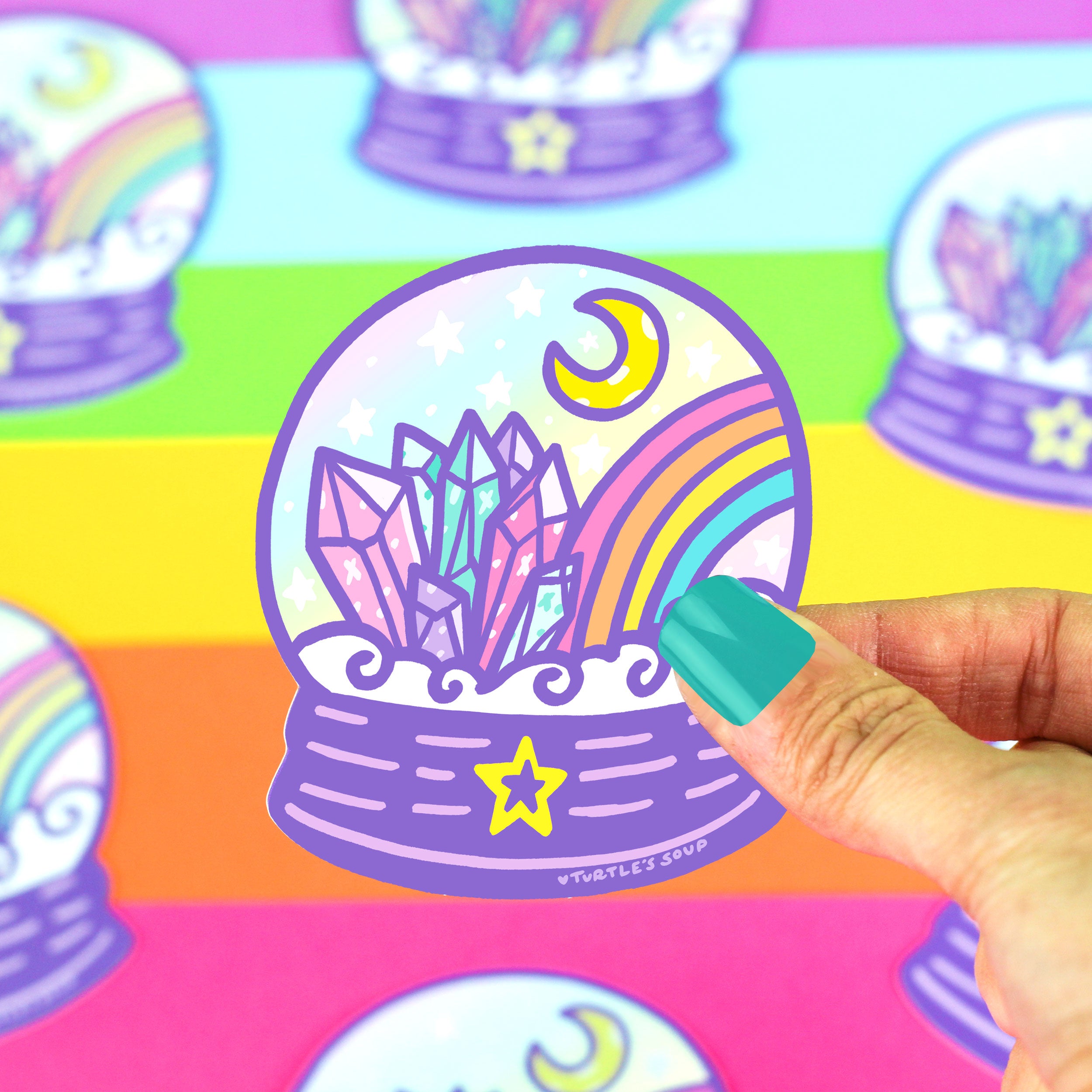 Crystal Ball Holographic Sticker