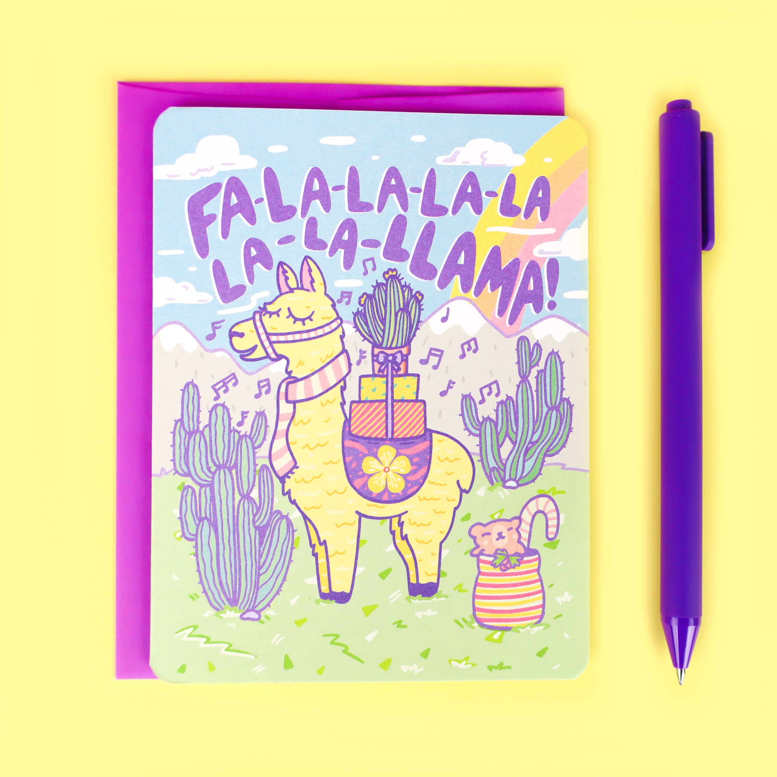 Funny Llama Christmas Holiday Card