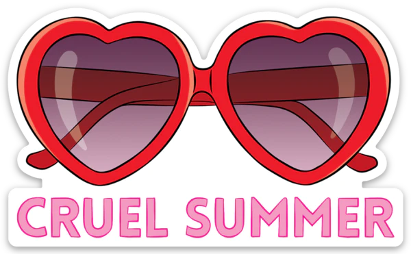 Taylor Swift Cruel Summer Die Cut Sticker