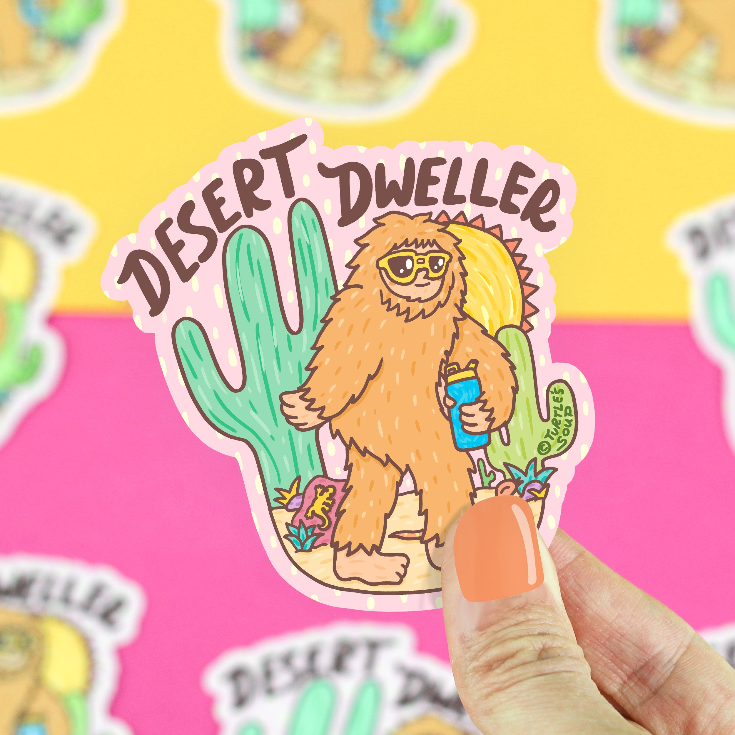 Bigfoot the Desert Dweller Vinyl Sticker