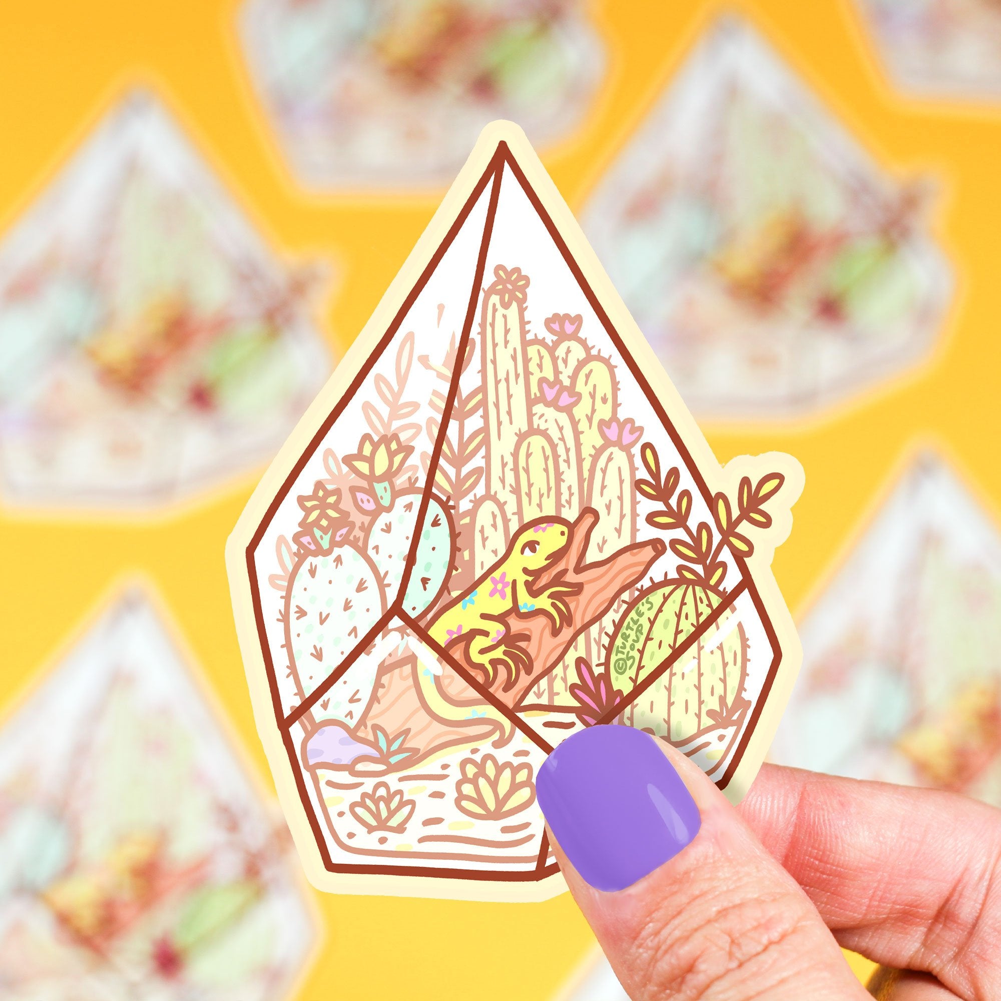 Desert Terrarium Vinyl Sticker