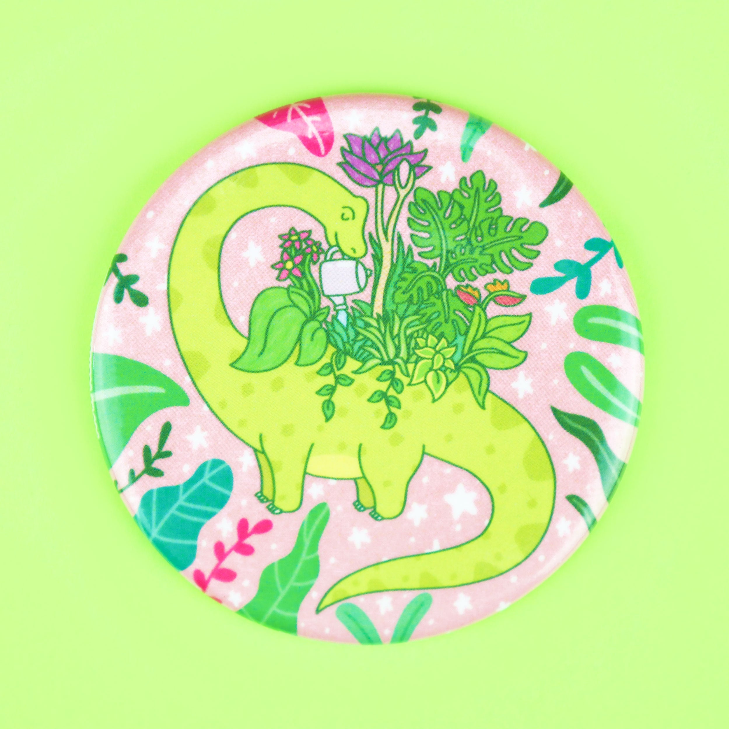 Dinosaur Planter Fridge Magnet