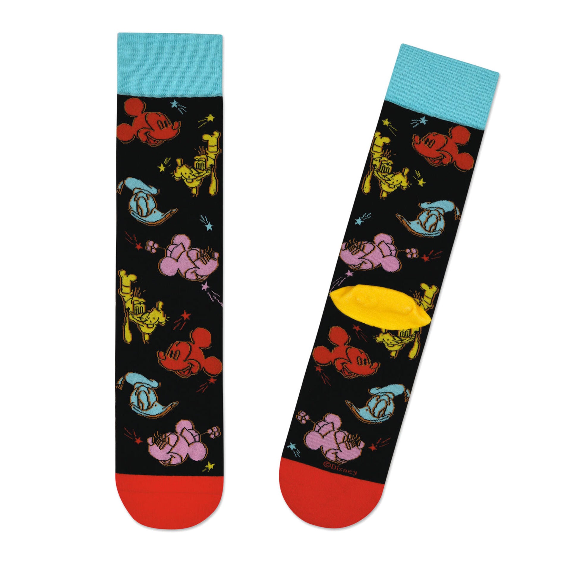 Disney Mickey Mouse and Friends Colorful Crew Socks