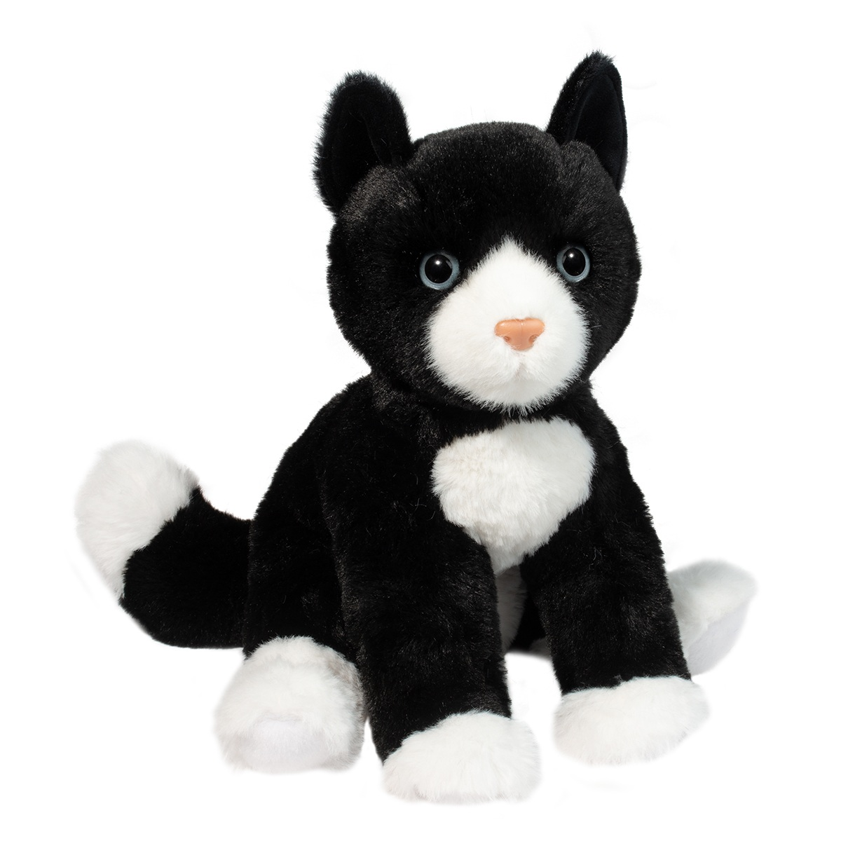 Beckie the Soft Black & White Cat Plush