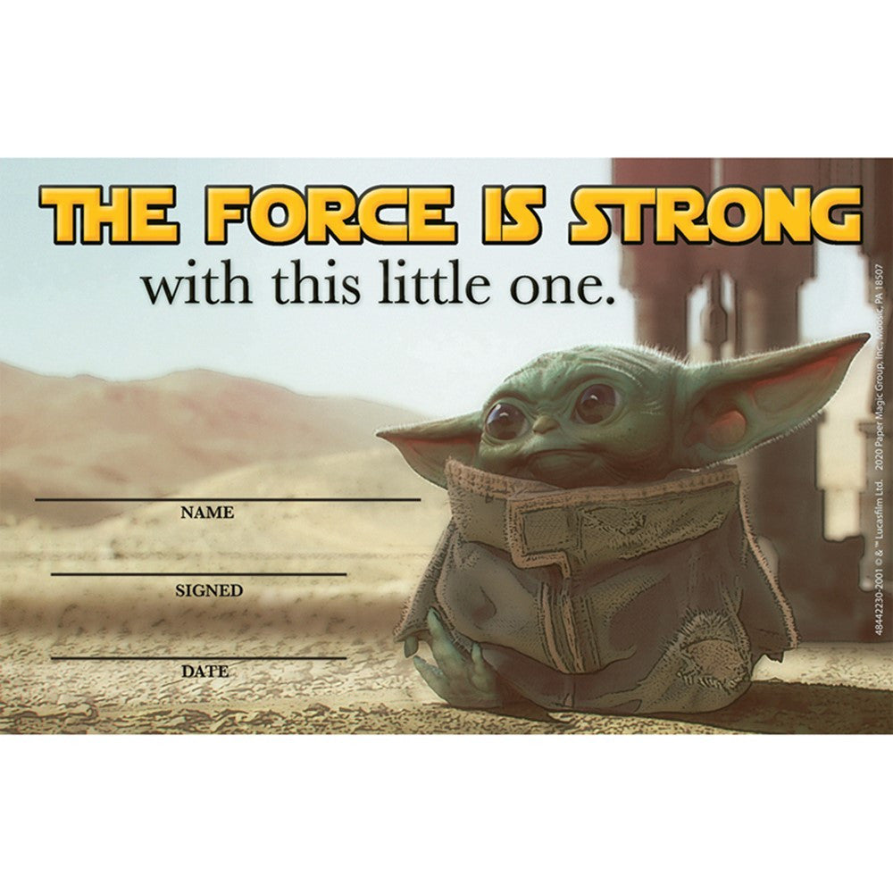 Star Wars Mandalorian The Child- The Force Is Strong Recognition Award