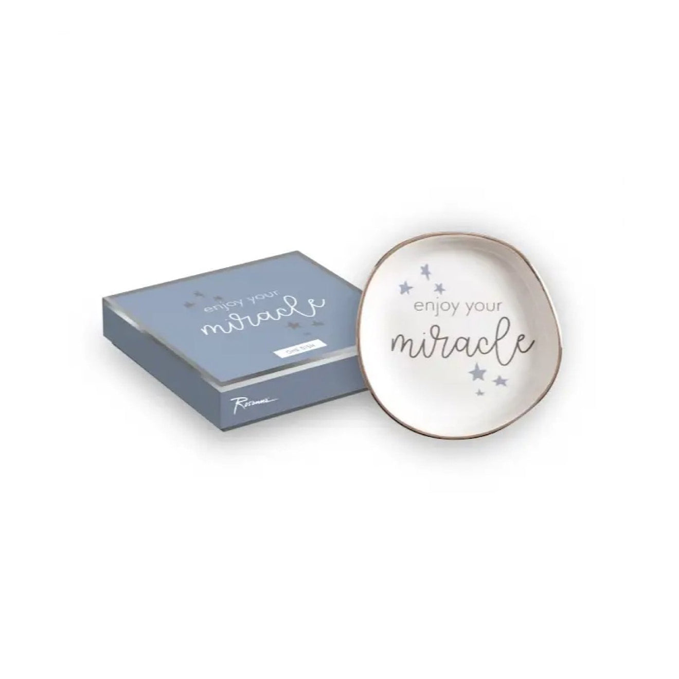 Enjoy Your Miracle Porcelain Trinket Dish