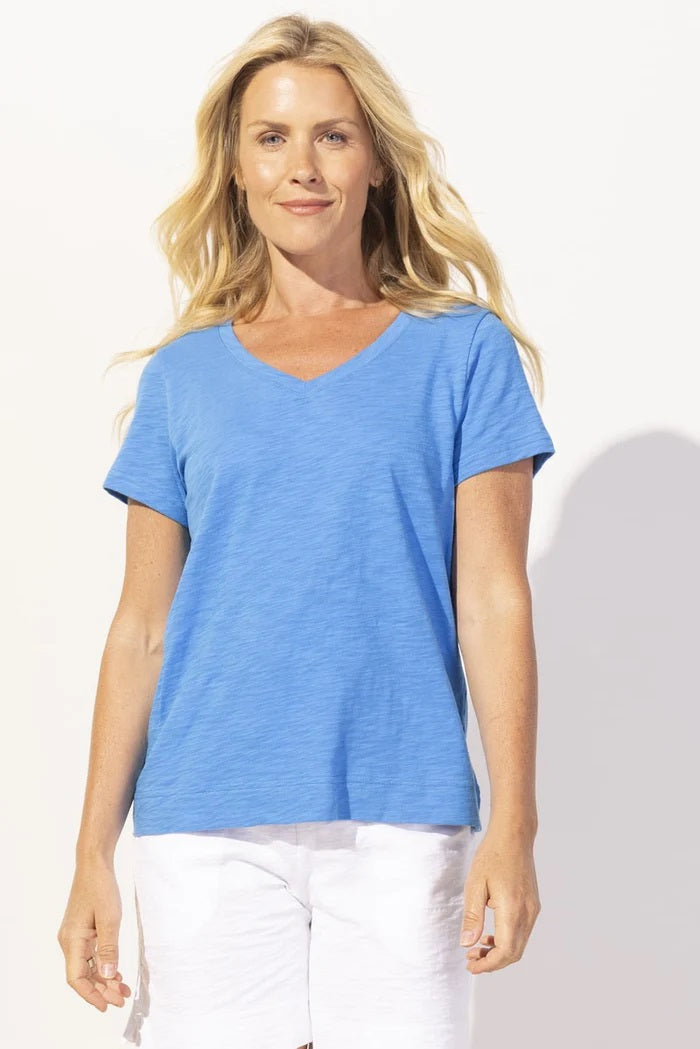 Textured Peruvian Cotton Base Tee | 50% Off