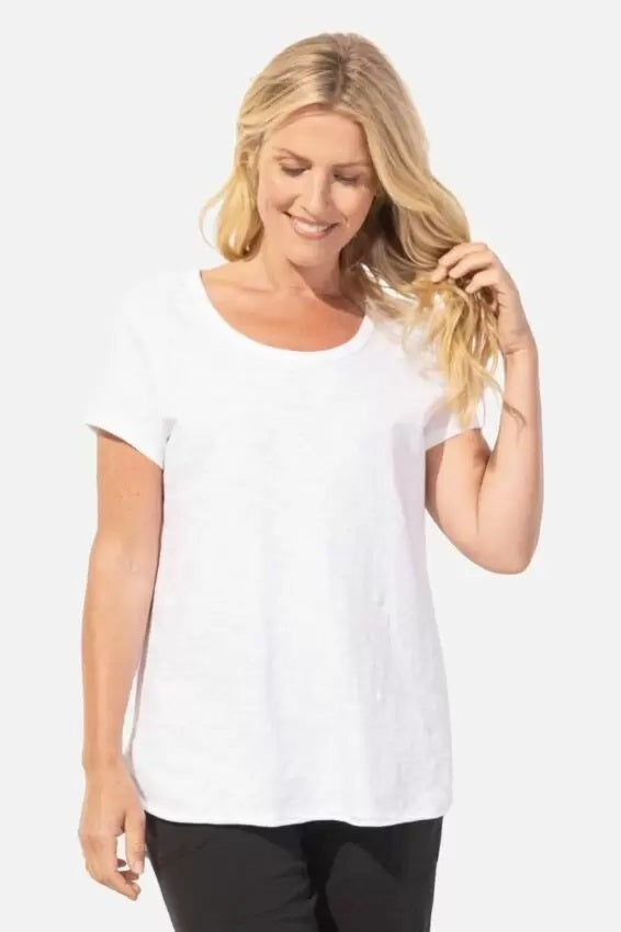 Easy Scoopneck Tee | 50% Off