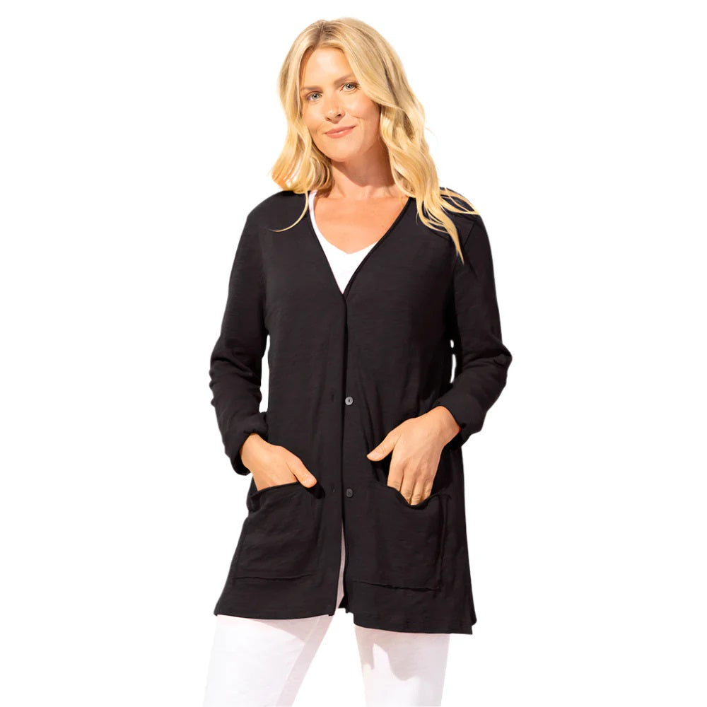Roll Front Pocket Cardigan | 30% Off