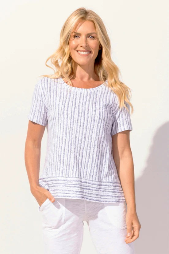 Bali Stripe Boxy Tee