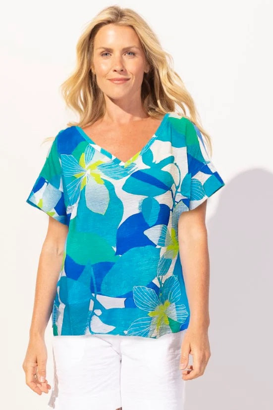 Regatta Rayon St. John Floral Vacay Top | 50% Off