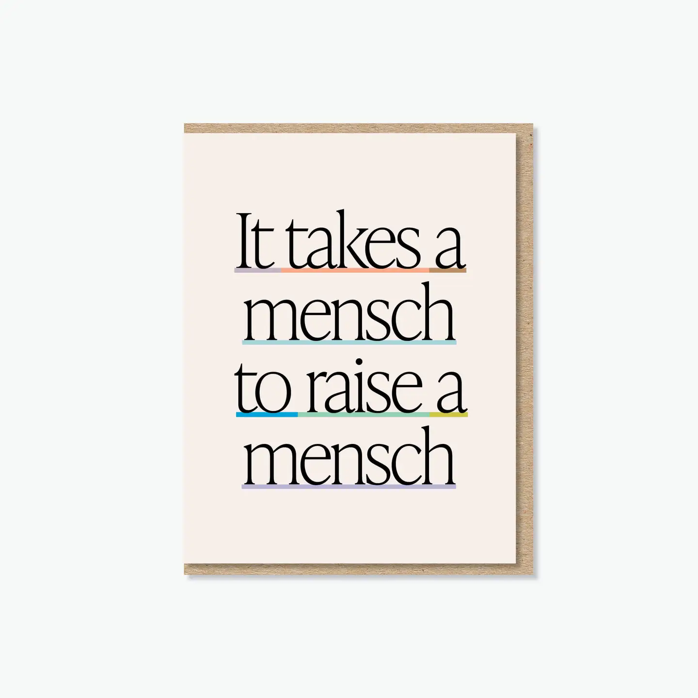 Raising Mensches Greeting Card