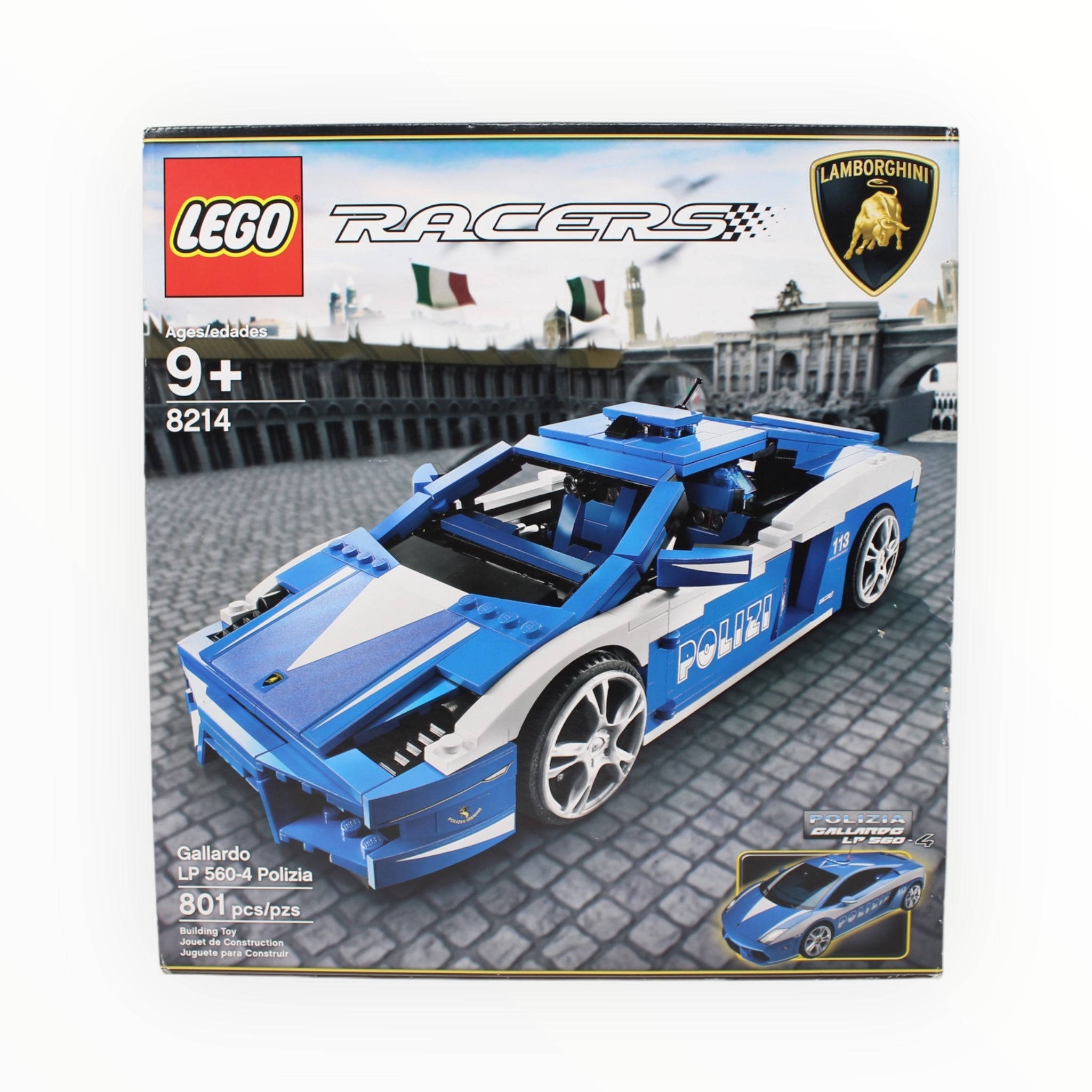Retired Set 8214 Racers Gallardo LP 560-4 Polizia (damaged box)