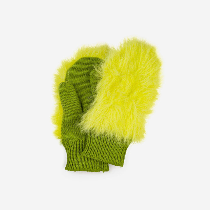 Kids Faux Fur Mittens